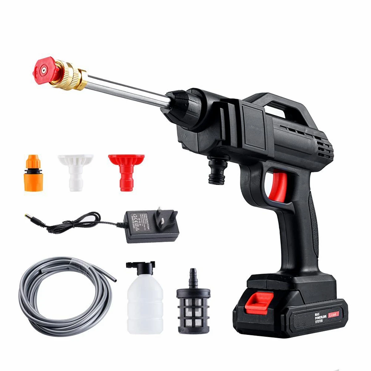 RECHARGEABLE CORDLESS HIGH PRESSURE CAR WASHER GUN